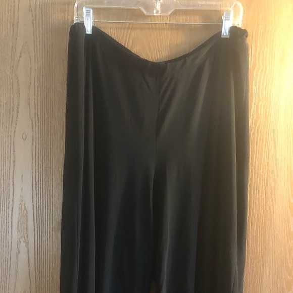 Wide leg black pants - Picture 1 of 3